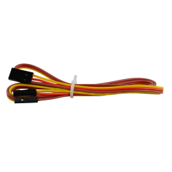 View product 3P color brown red orange cable length 80cm, one end 2.54 DuPont female 3P, one end DuPont female 1Px3