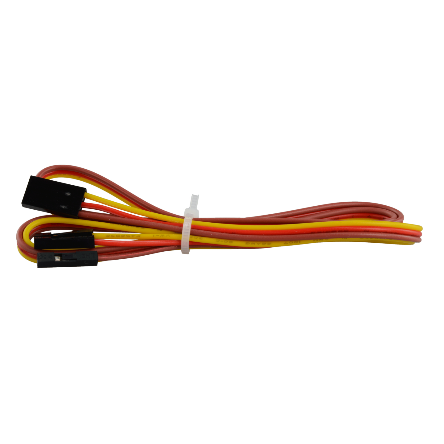 3P color brown red orange cable length 80cm, one end 2.54 DuPont female 3P, one end DuPont female 1Px3