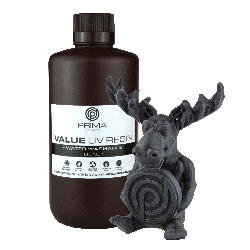 View product PrimaCreator Value Water Washable UV Resin - 1 kg - Black