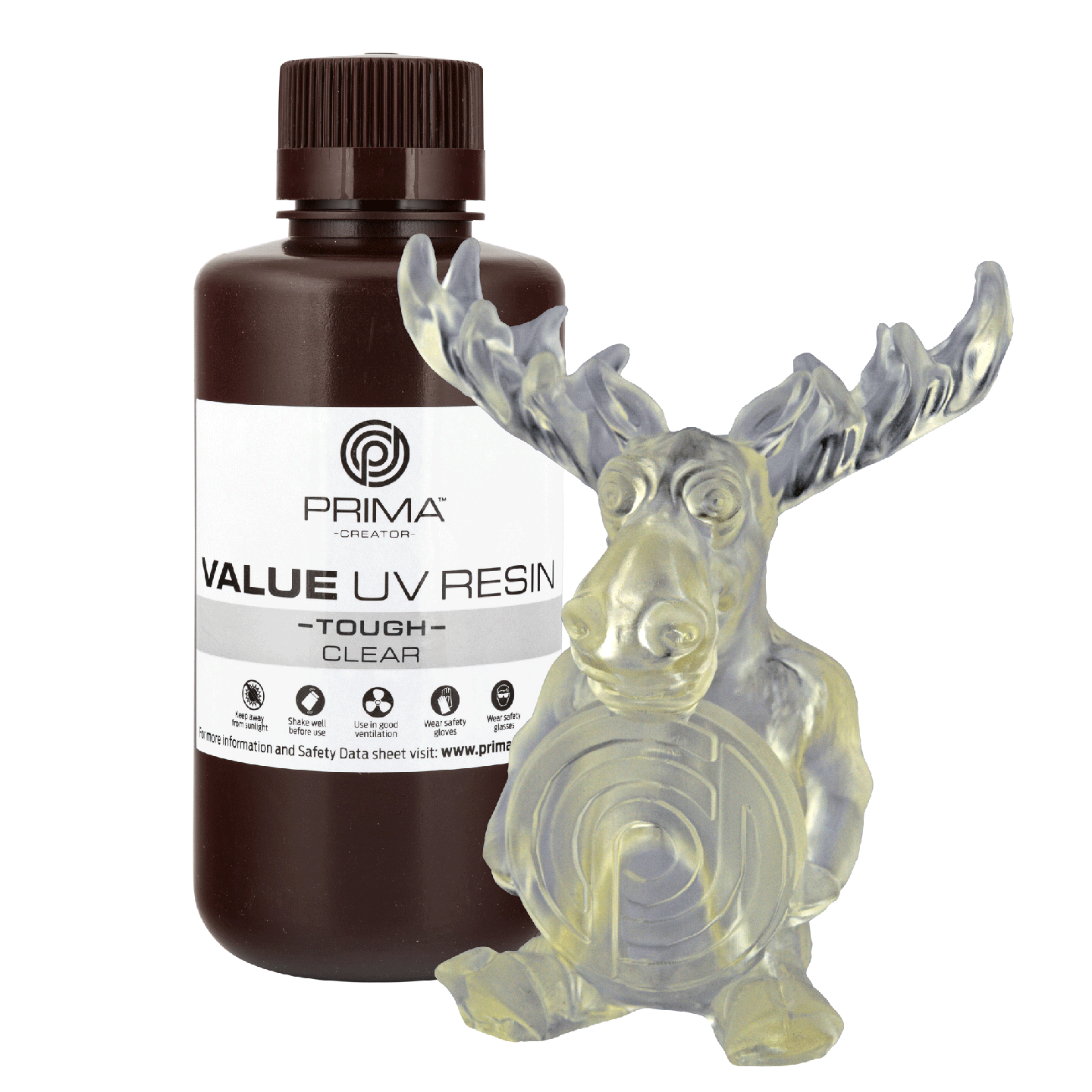 PrimaCreator Value Tough UV Resin (ABS Like) - 500 g - Clear