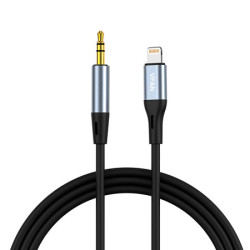 View product Cable VFAN L05 Lightning to mini jack 3.5mm AUX, 1m (gray)