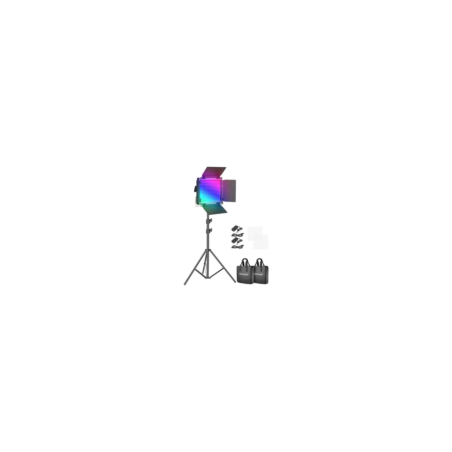 NEEWER 660 PRO II RGB – LED video light with swivel arms
