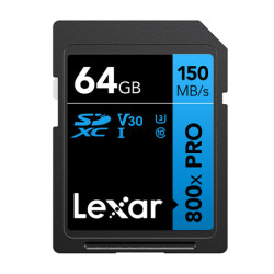 View product Lexar Professional 800x Pro SDXC 64GB memory card