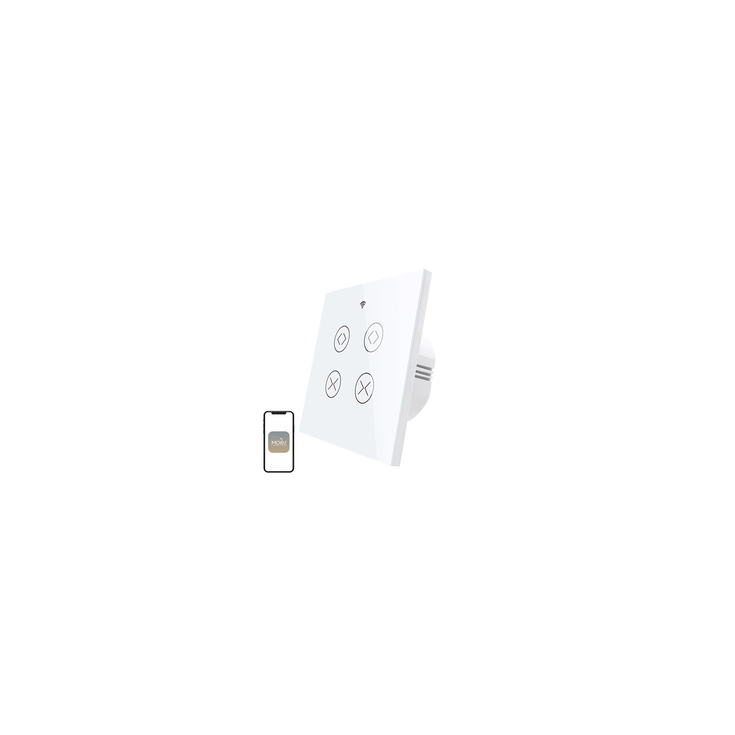 MOES WRS-EUC2-WH-MS Smart Roller Shutter Switch