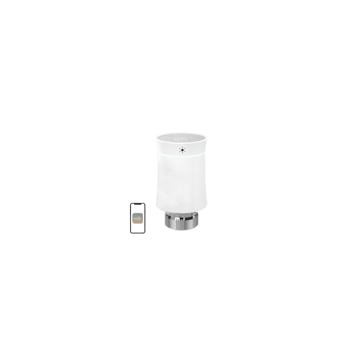 MOES TRV BY100 ZigBee Touch Thermostatic Head
