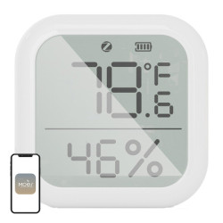 View product MOES ZSS-KB-TH-LF-C ZigBee LCD Temperature and Humidity Sensor