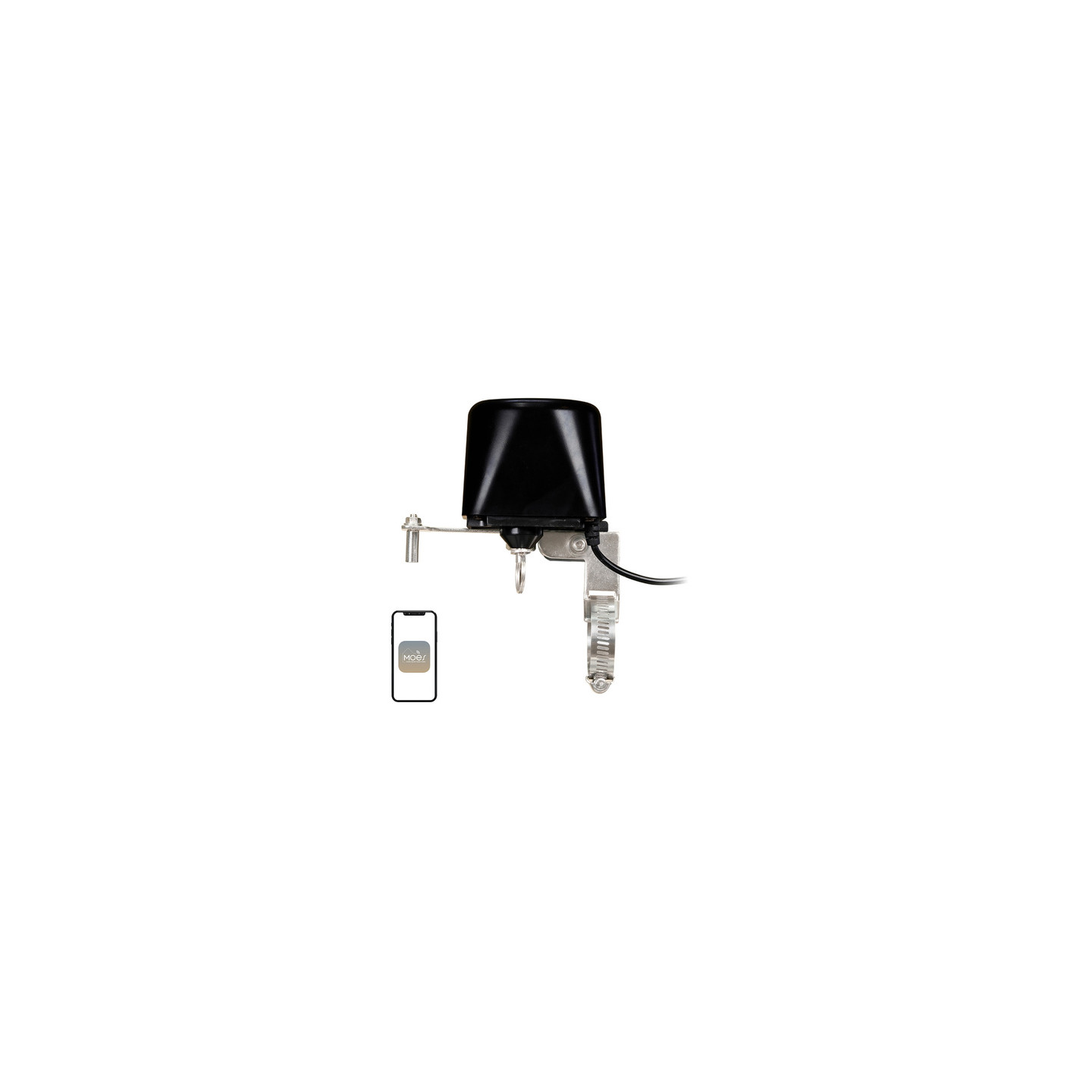 MOES WV-LZ-BK Wi-Fi Water Valve (Black)