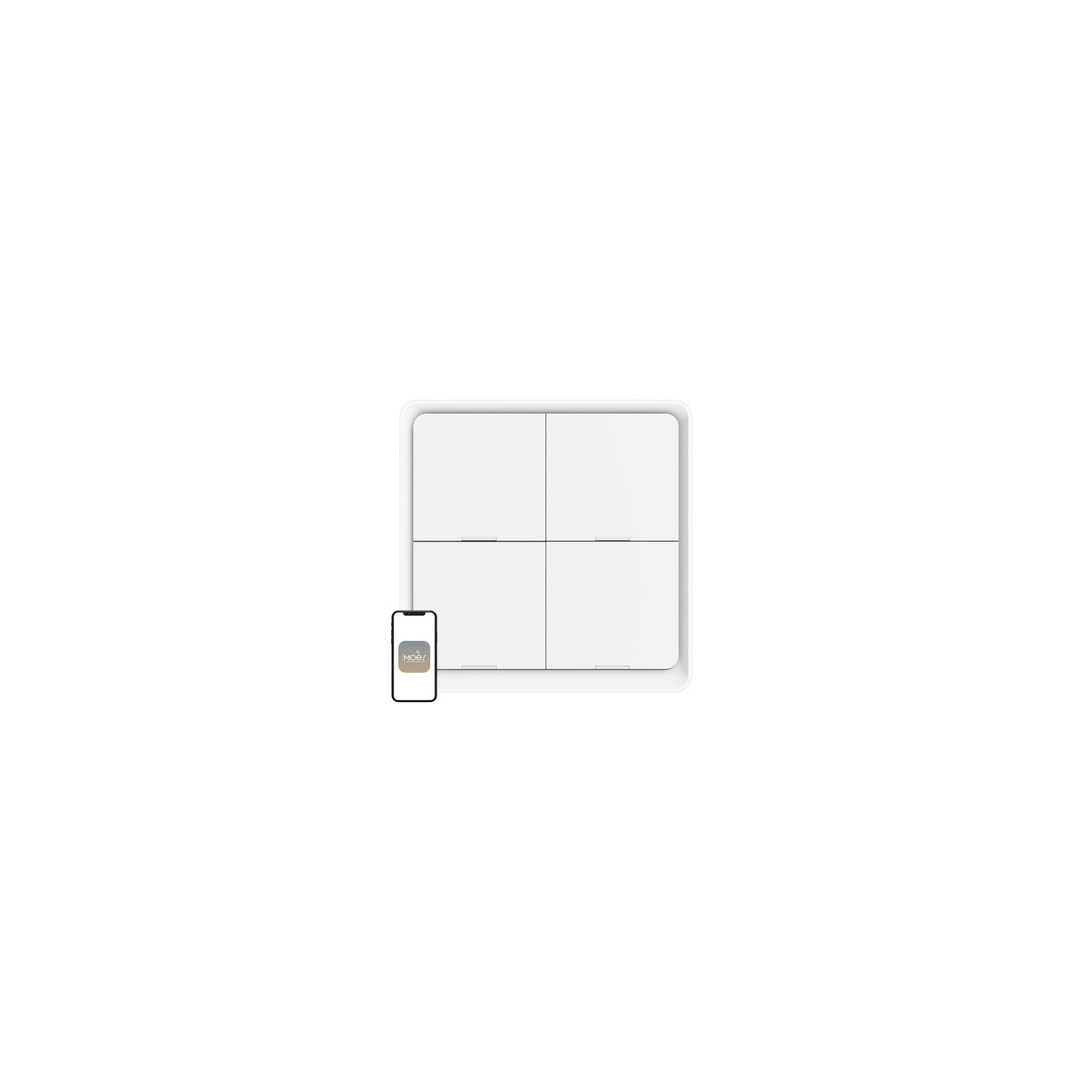 MOES ZT-SY-EU4S ZigBee 4-Button Scene Switch