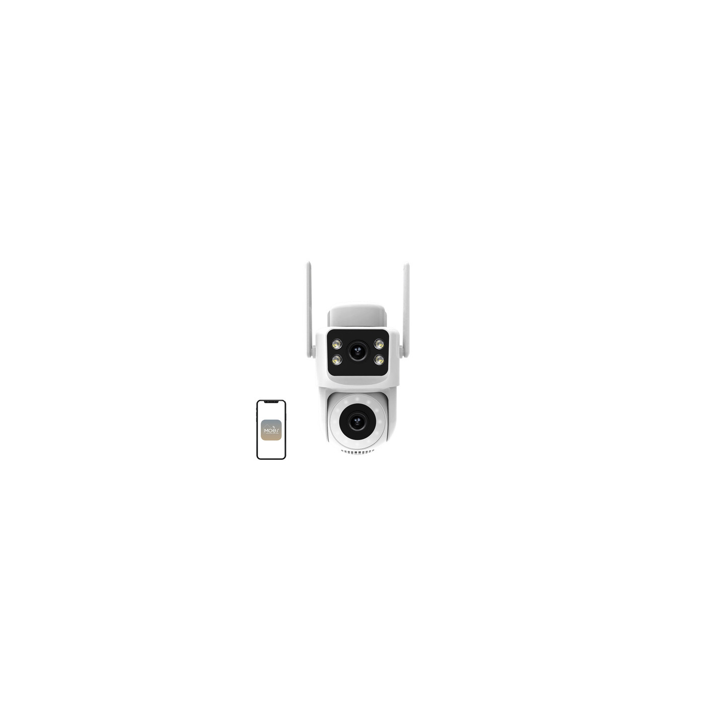 MOES WCM-Q29 8MP Dual-Lens Wi-Fi IP Camera