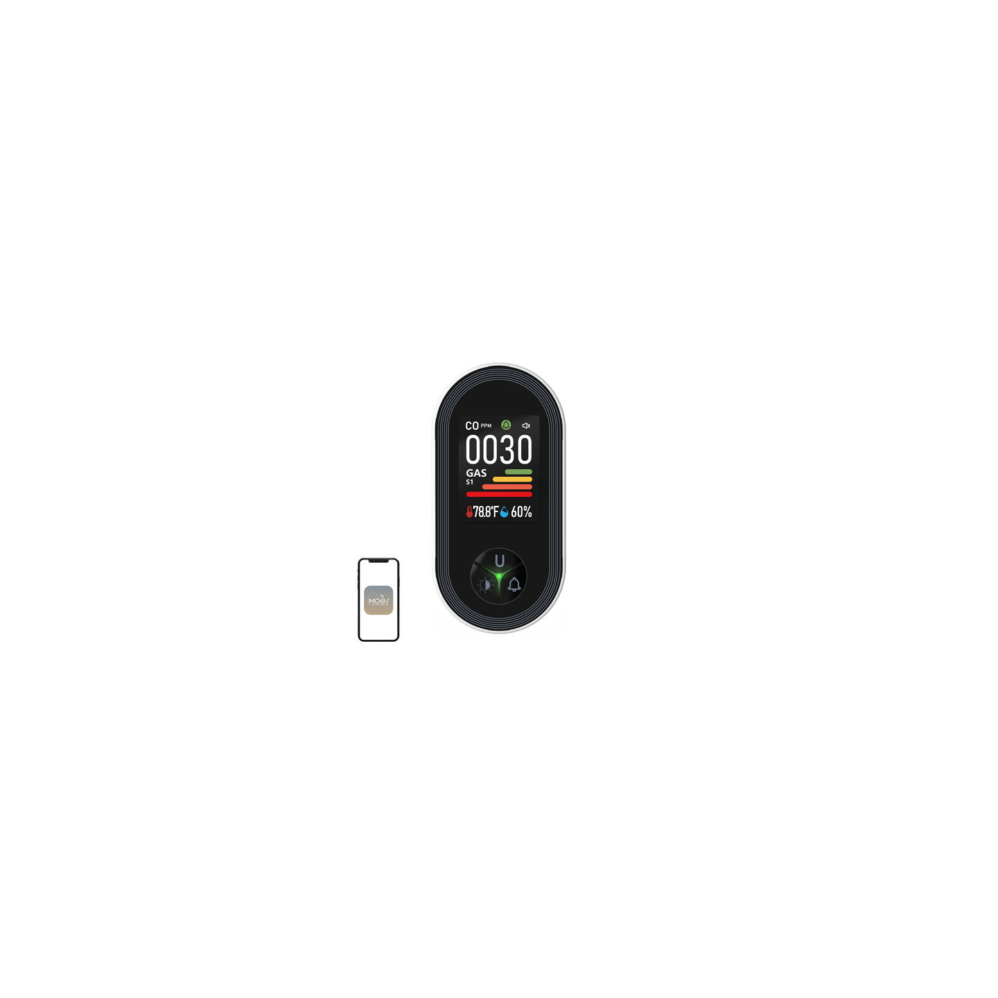 MOES S02-CG Carbon Monoxide and Gas Detector