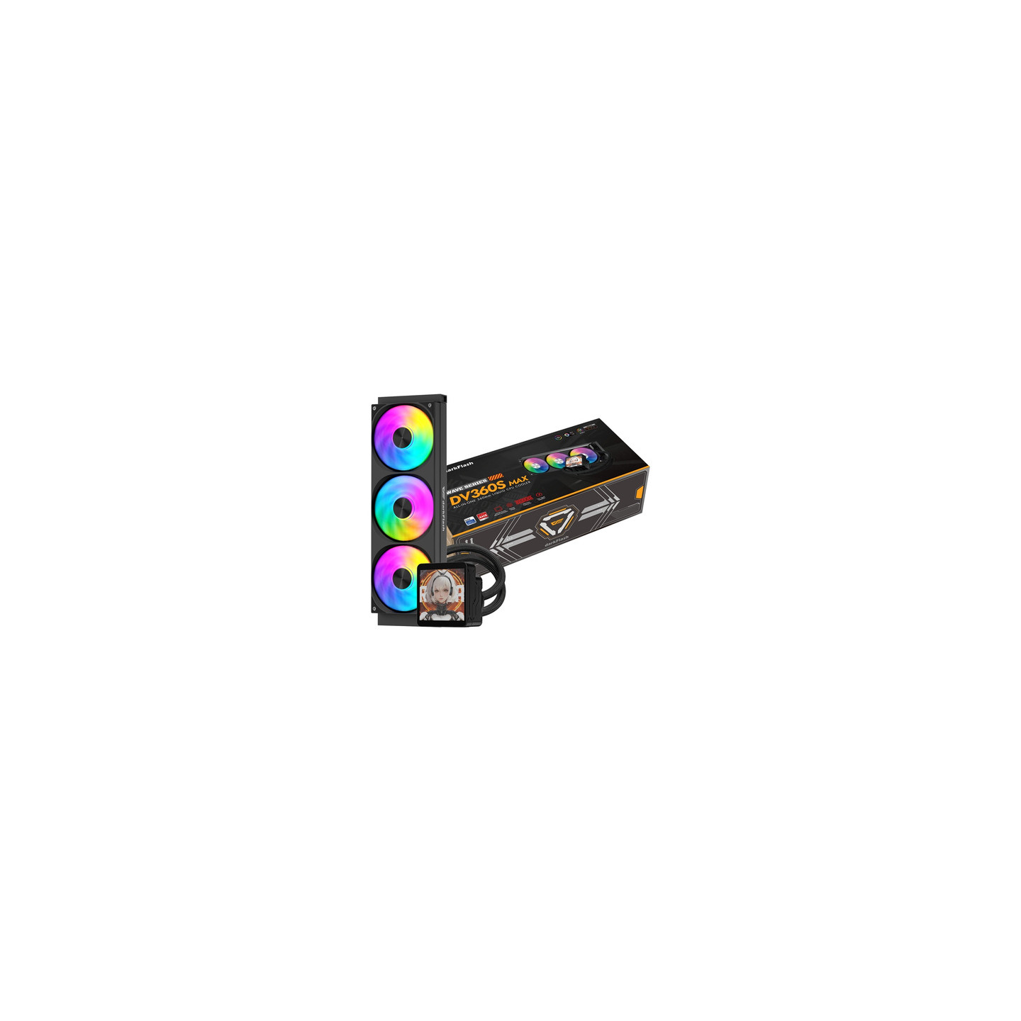 DarkFlash DV360S MAX CPU Cooler (Black)