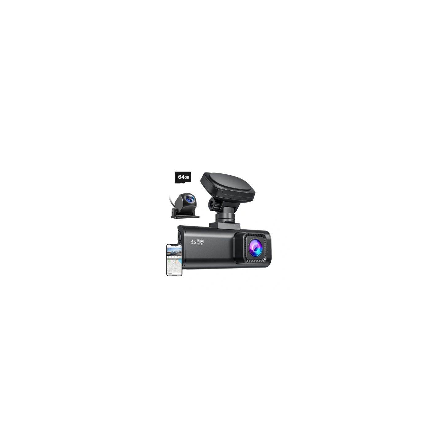 REDTIGER F7N WiFi 4K + 1080p Dash Cam