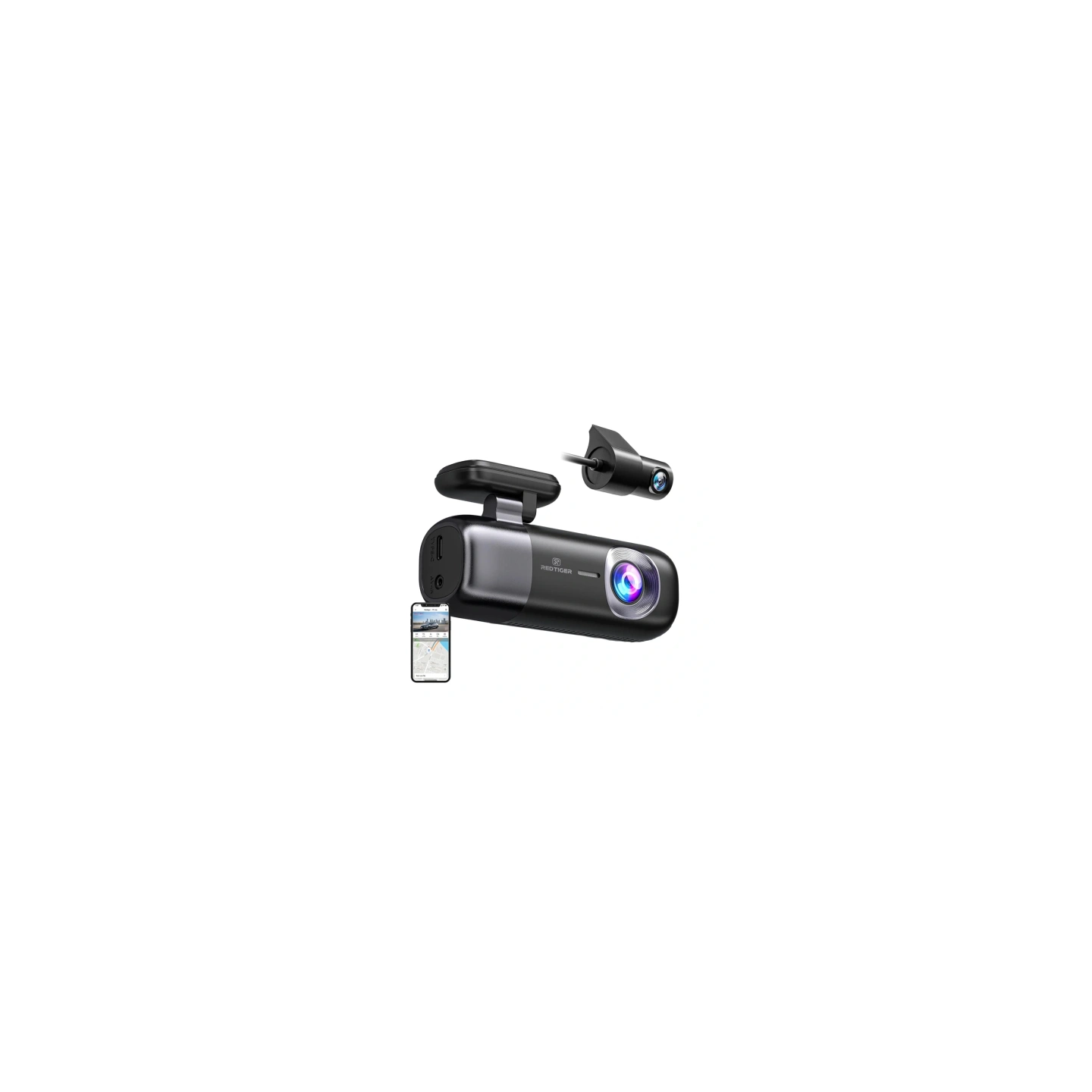 REDTIGER F9 WiFi 4K + 1080p Dash Cam