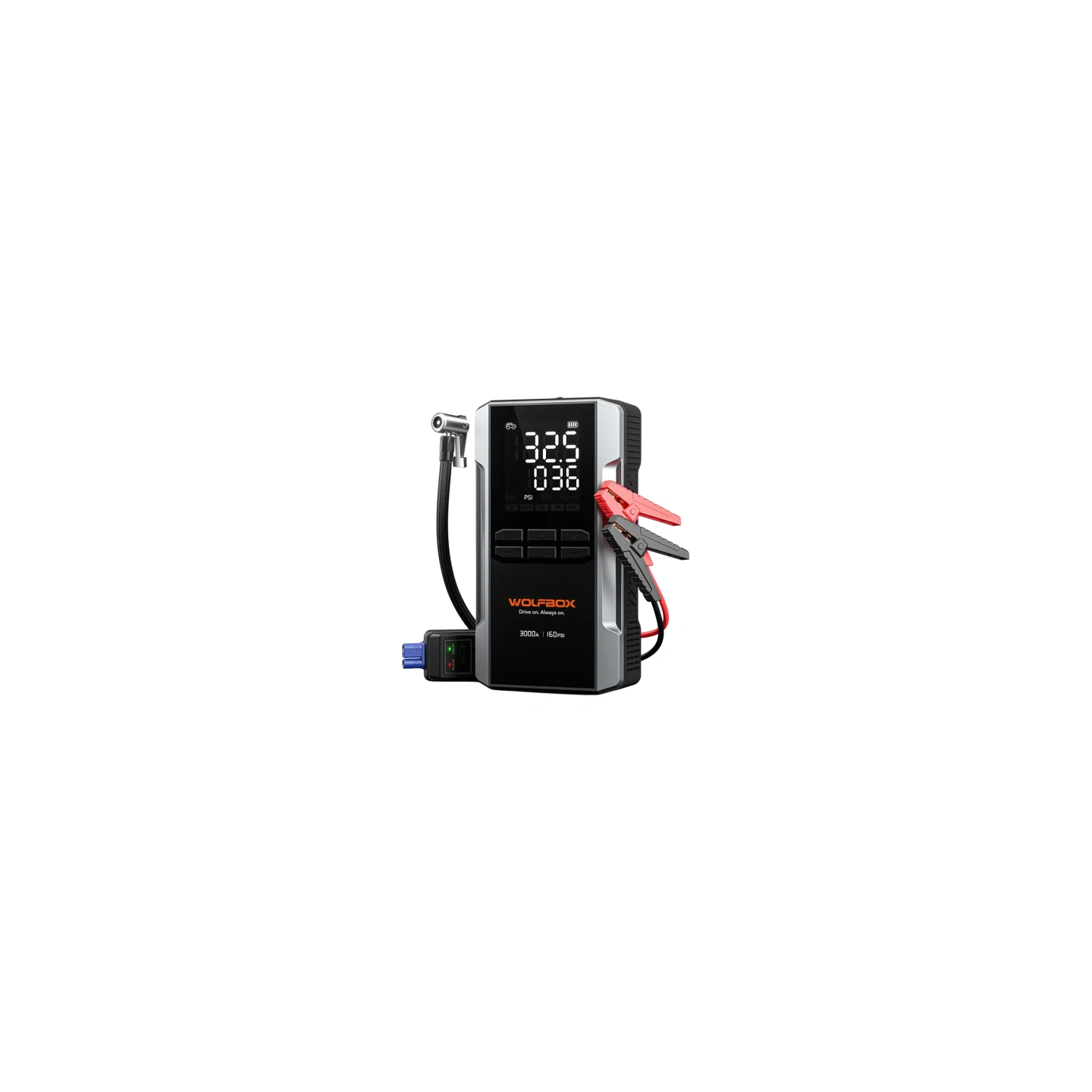WOLFBOX MegaVolt 16 Air 16,000 mAh 3,000 A Jump Starter
