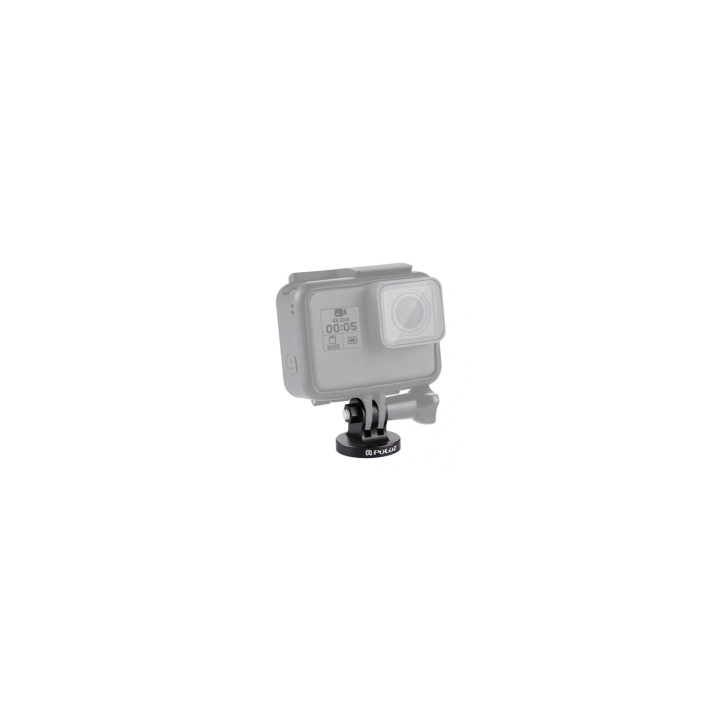 Puluz Mount with 1/4" CNC Thread for Action Cameras (Black)