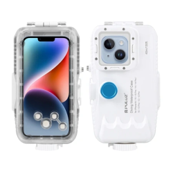View product Puluz Waterproof iPhone Case (40m) with One-Way Valve (White)