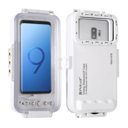 View product Puluz Waterproof Case (45m) for USB-C Smartphones for Underwater Photos and Videos (White)