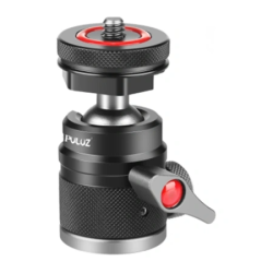 View product Puluz aluminum alloy ball head with cold shoe mount (black)
