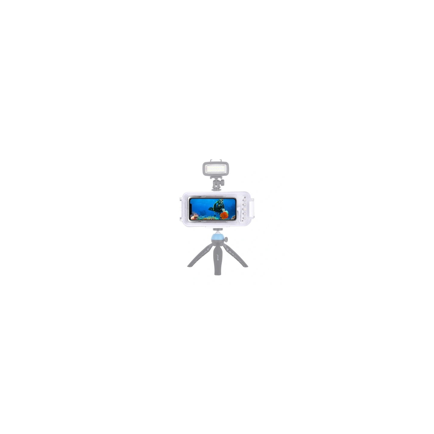 Puluz Waterproof Case (45m) for iPhone: For Underwater Photos and Videos (White)