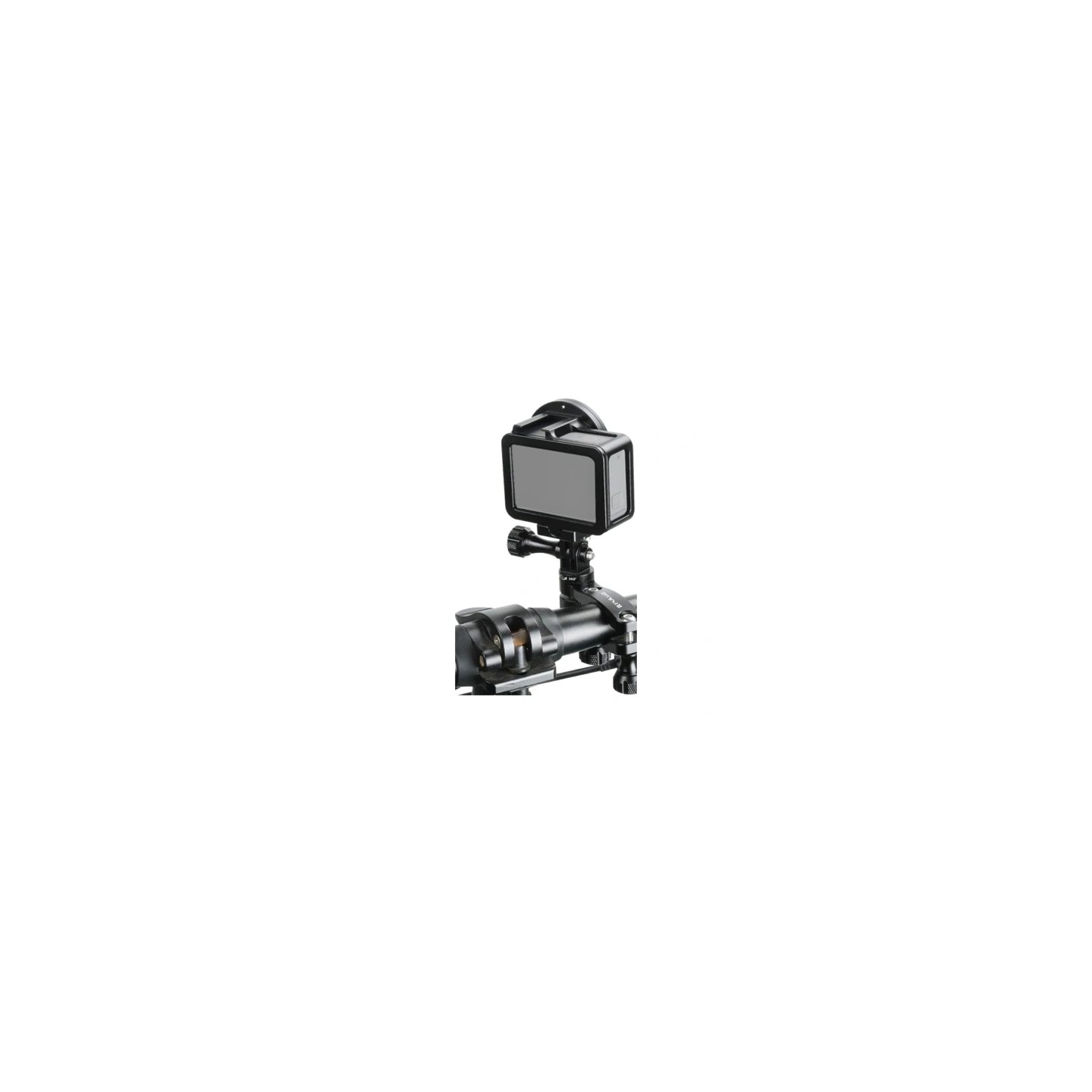 Puluz Aluminum Handlebar Mount with 360-Degree Rotation for Action Cameras (Black)