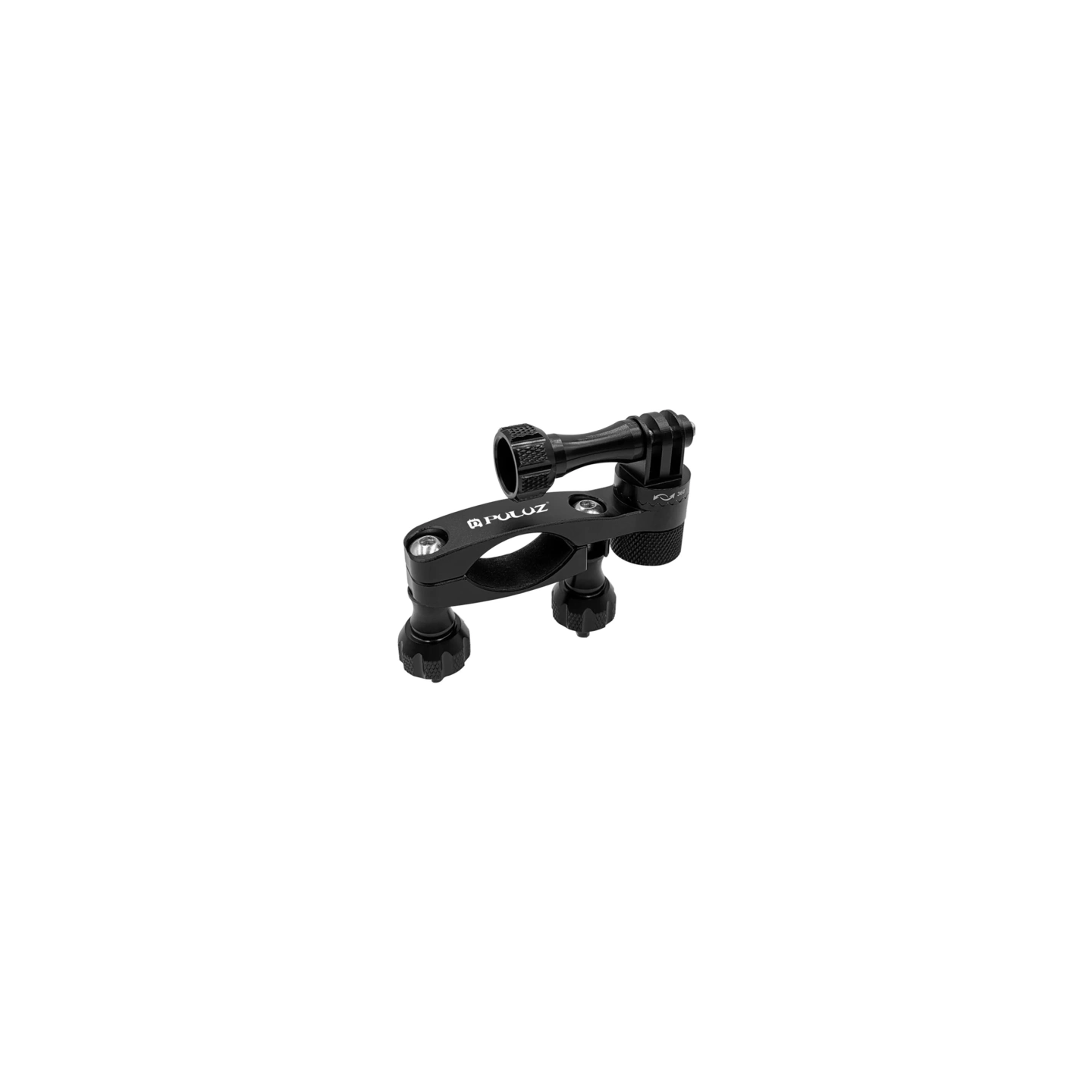 Puluz Aluminum Handlebar Mount with 360-Degree Rotation for Action Cameras (Black)