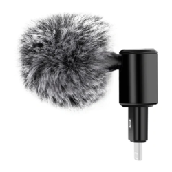 View product Puluz 8-pin condenser microphone with omnidirectional pickup pattern for mobile phones