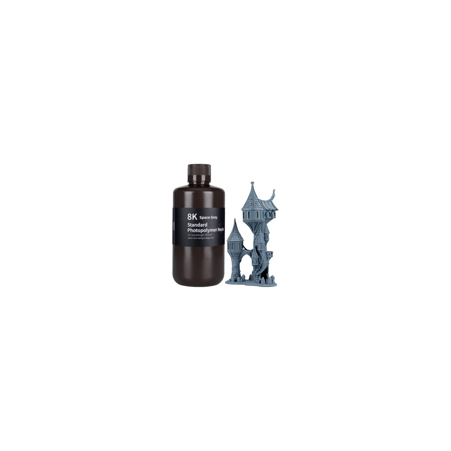 ELEGOO Water Washable 8K Resin (space gray)