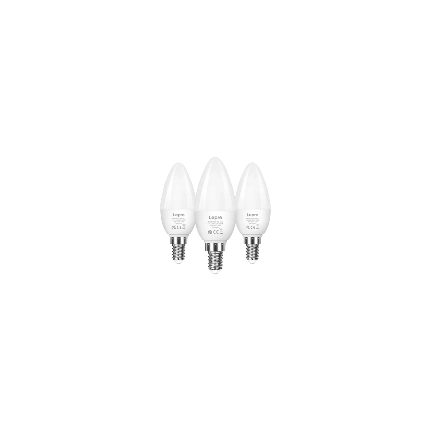 LED bulb LEPRO 600059-WW-EU-3 E14 C37 4.2W (40W) 470lm 2700K warm 250° 3pcs