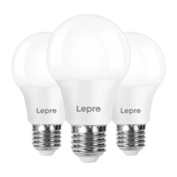 View product LEPRO 100089-WW-EU-3 LED Bulb, E27, A60, 8.5W (60W), 806 lm, 2700K (warm white), 180°, 3-pack