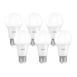 View product LED bulb LEPRO 100092-WW-EU-6 A60 E27 7W 800lm 2700K dimmable class E 6pcs