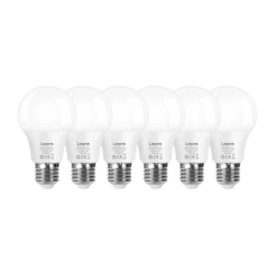 View product LEPRO 100089-WW-EU-6 LED Bulb, E27, A60, 8.5W (60W), 806 lm, 2700K (warm), 180°, 6-pack