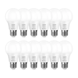 View product LEPRO 100089-WW-EU-12 LED Bulb, E27, A60, 8.5W (60W), 806 lm, 2700K (warm white), 180°, 12-pack