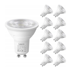 View product LED bulb LEPRO 200082-DW-EU-10 GU10 3.6W 345lm 6500K 38° class E 10pcs