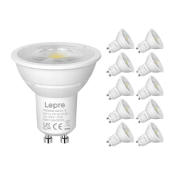 View product LEPRO 200084-DW-EU-10 GU10 Dimmable LED Bulb, 4.5W, 345 lm, 6500K, 38°, 10 pcs.