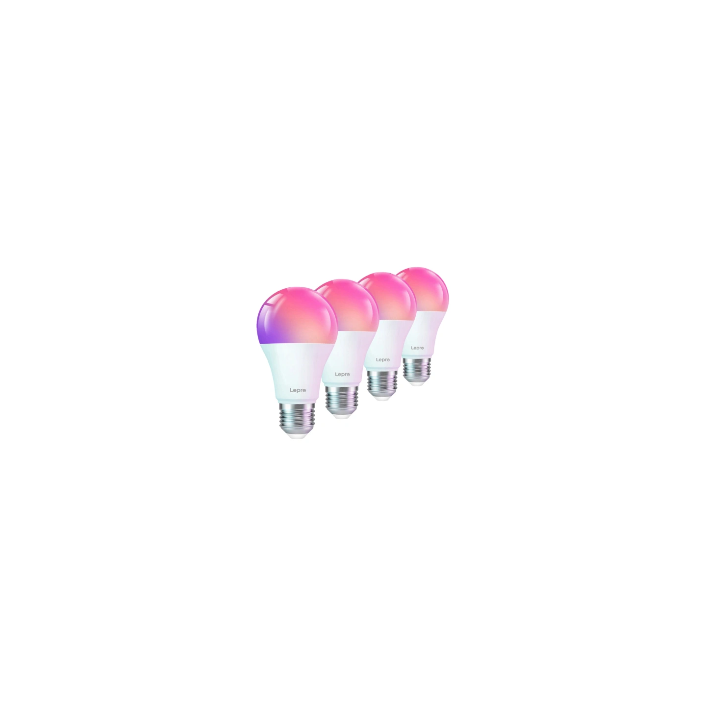 LEPRO B1-EU-4 E27 Wi-Fi LED bulb, 4-pack