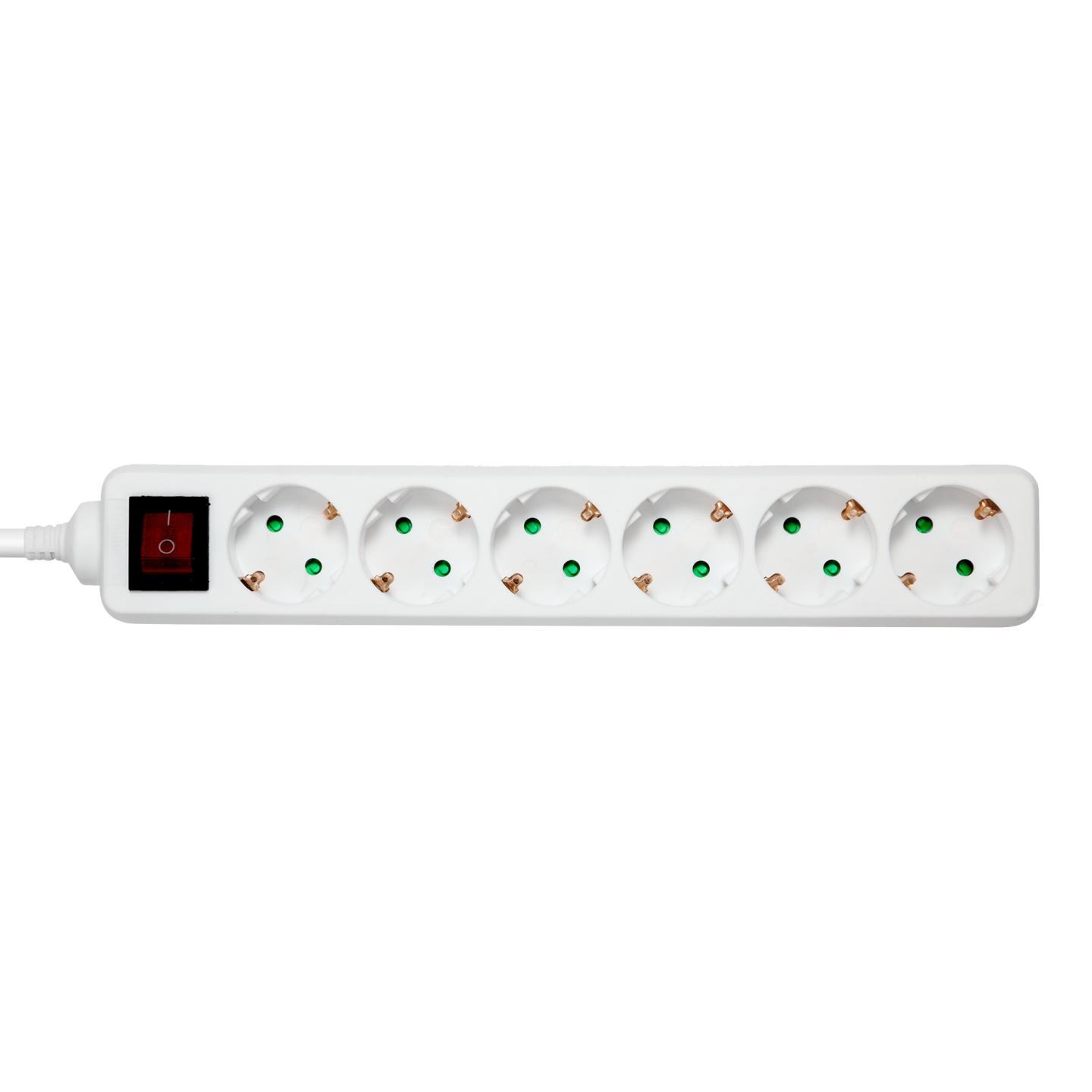 Deltaco 6 Socket Power Strip