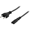 Deltaco Power Cable - 2 m - EU C7
