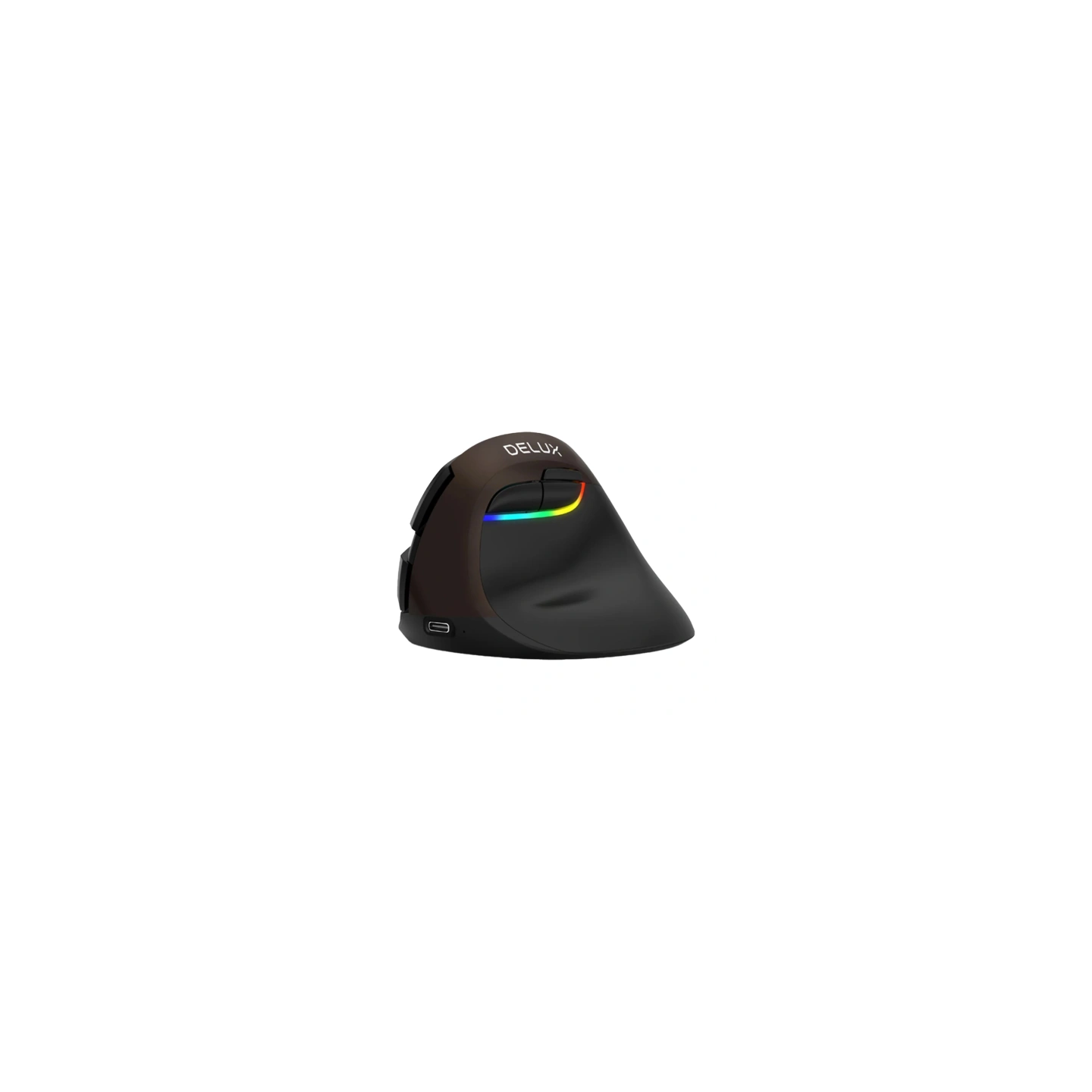 Delux M618Mini Gold Ergonomic Mouse (USB / Bluetooth / 2.4G)