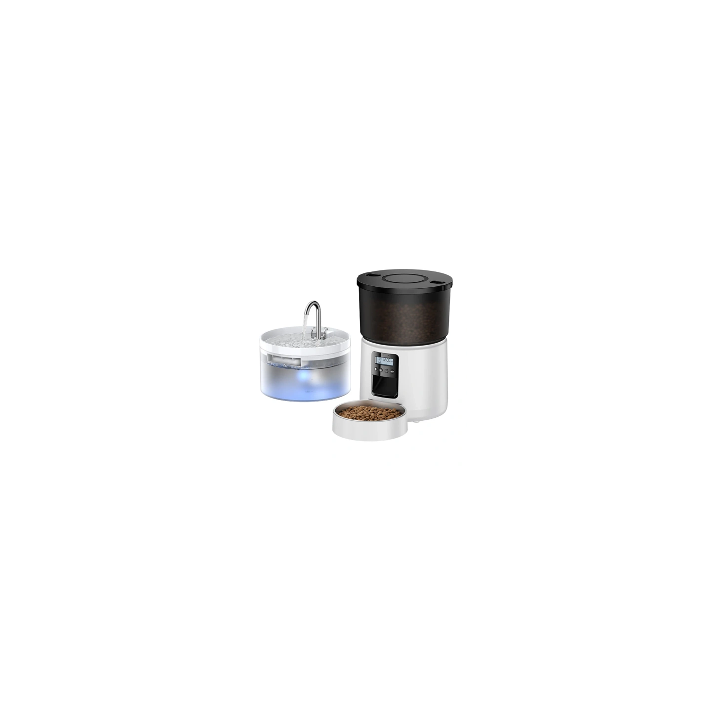 ROJECO Button 3L Food Dispenser with 2L Water Dispenser