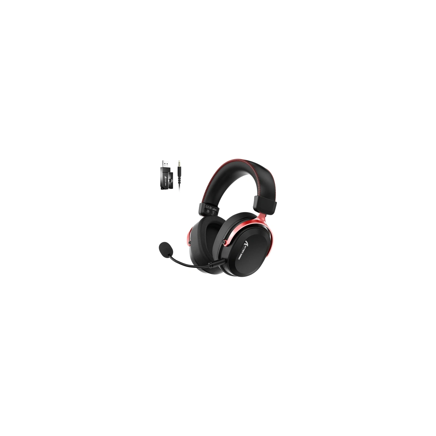Headphones ATTACK SHARK L30PRO (black and red)