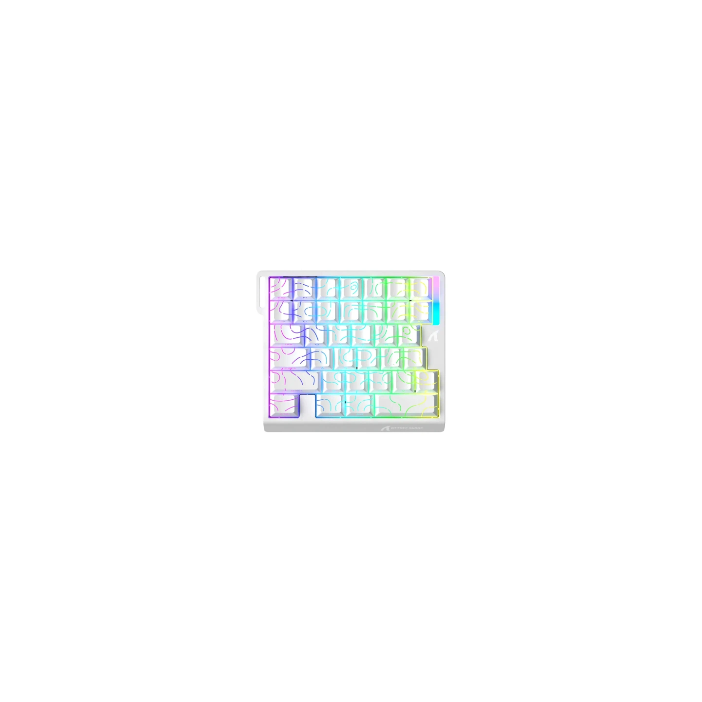 Keyboard ATTACK SHARK M36HE (white contour)