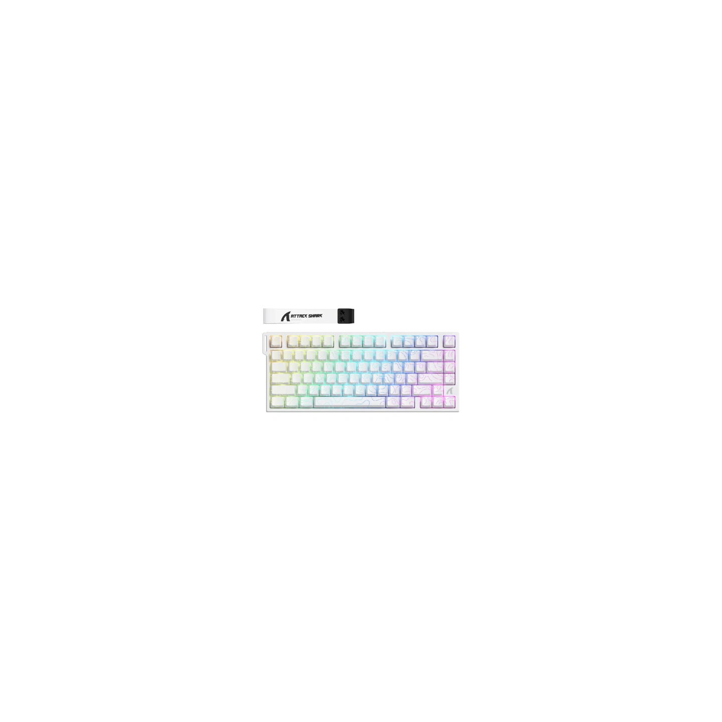 Keyboard ATTACK SHARK R82HE (white)