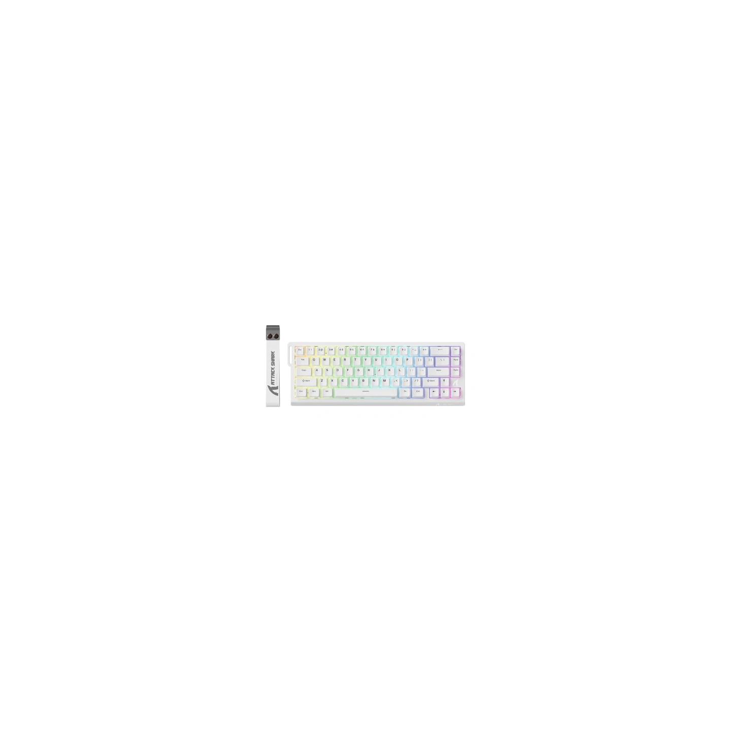 Keyboard ATTACK SHARK X68 HE (white)