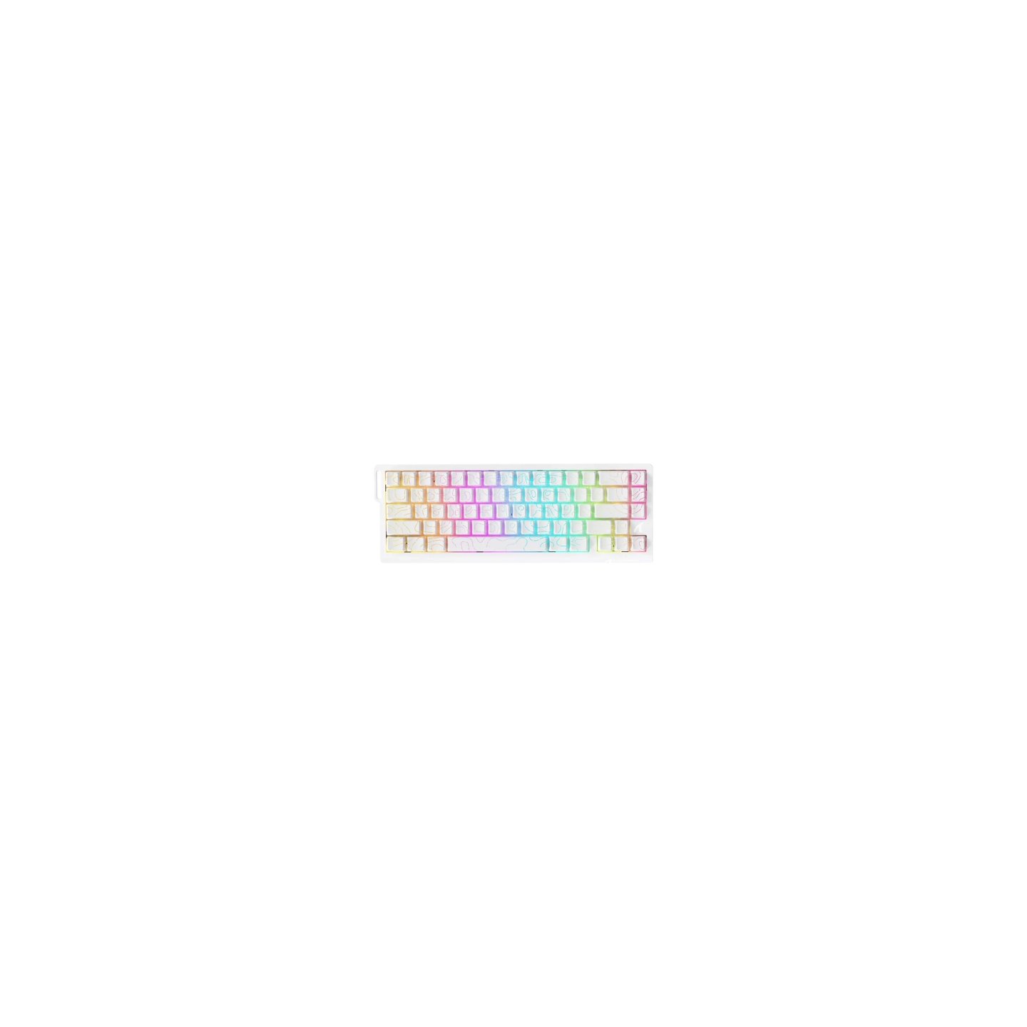 Keyboard ATTACK SHARK X68PRO HE (white)