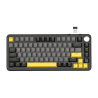 Mechanical keyboard ATTACK SHARK X87 (black-grey-yellow)