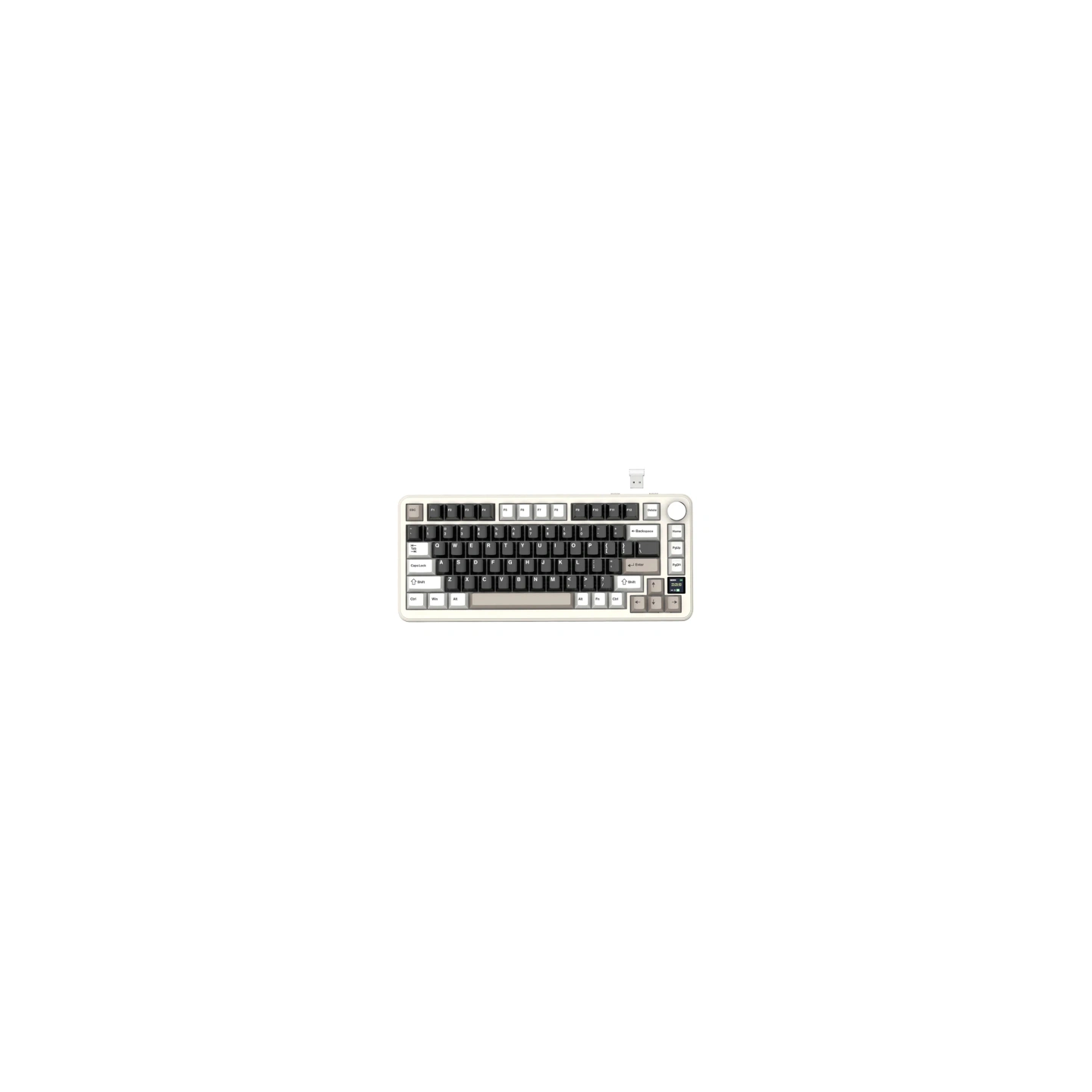 Mechanical keyboard ATTACK SHARK X87 (white-black-brown)