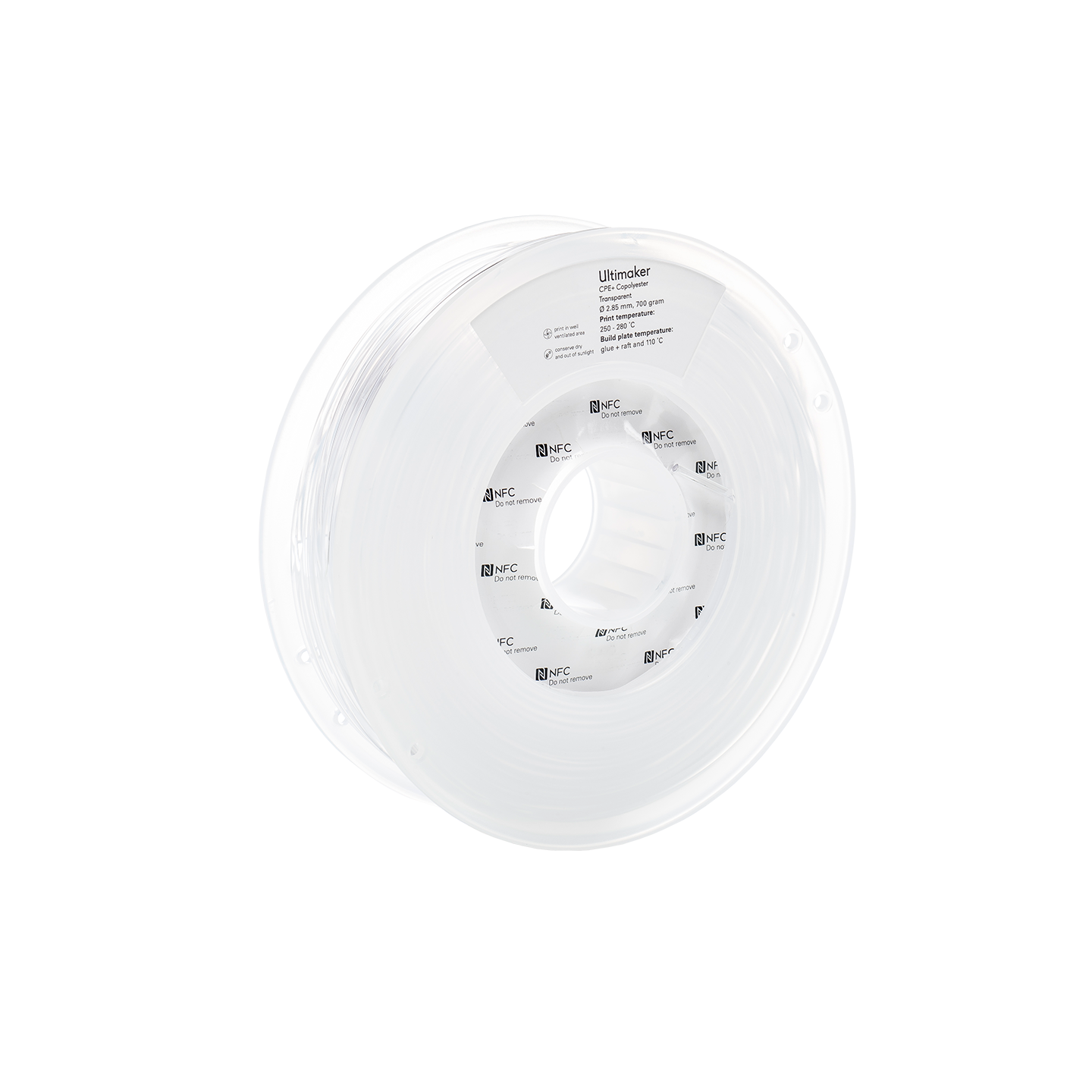 Ultimaker CPE+ - 2.85 mm - 700 g - Transparent