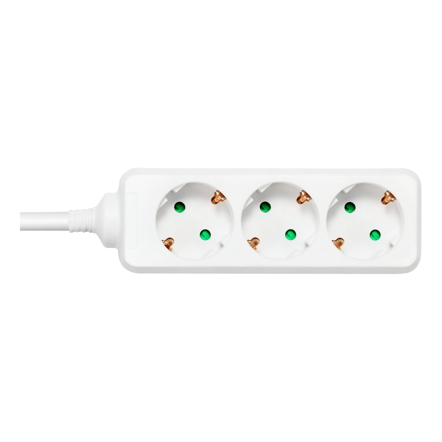 DELTACO Earthed power strip with 3 sockets, 1.5 m