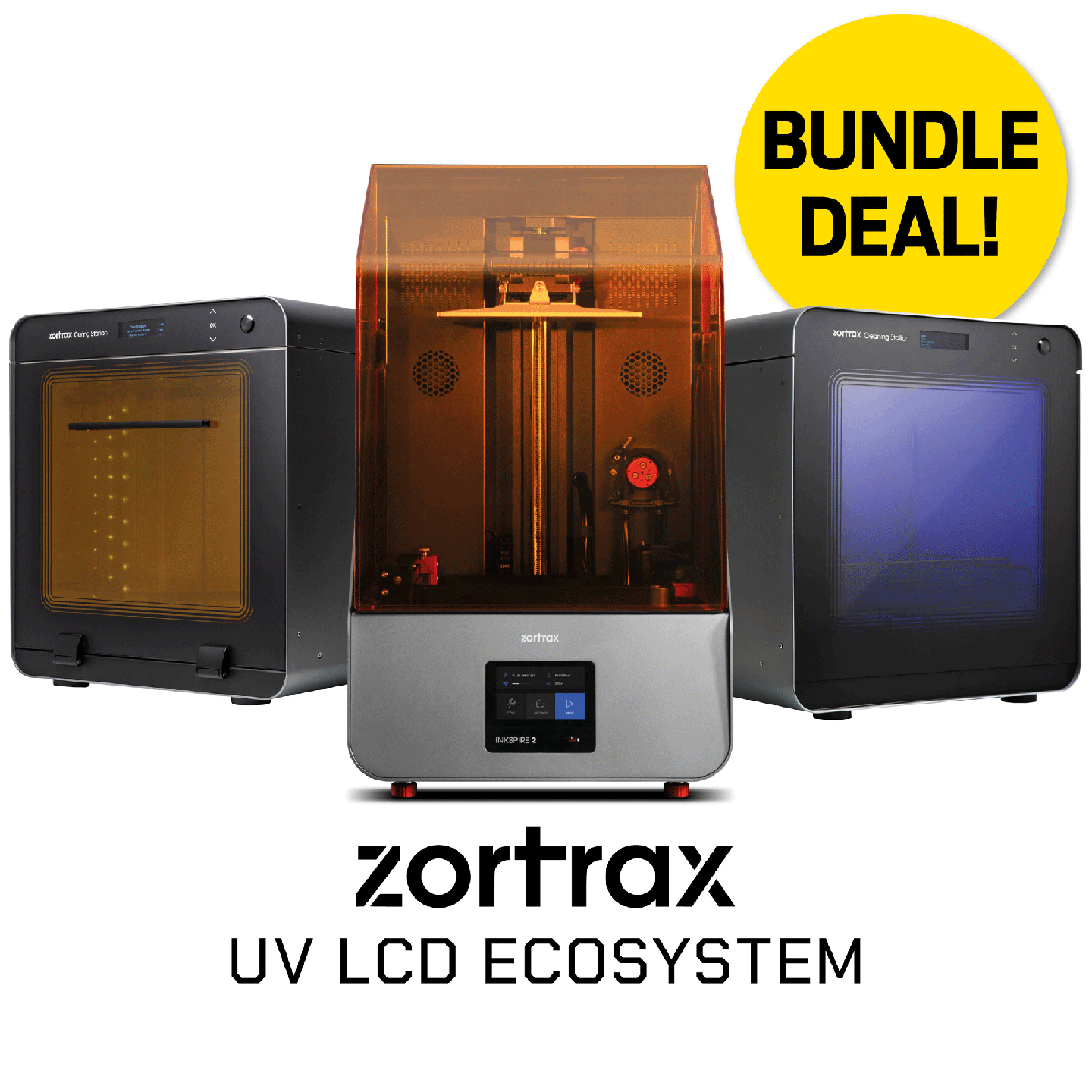 Zortrax Inkspire 2 3D Printer with Curing Station & Cleaning Station