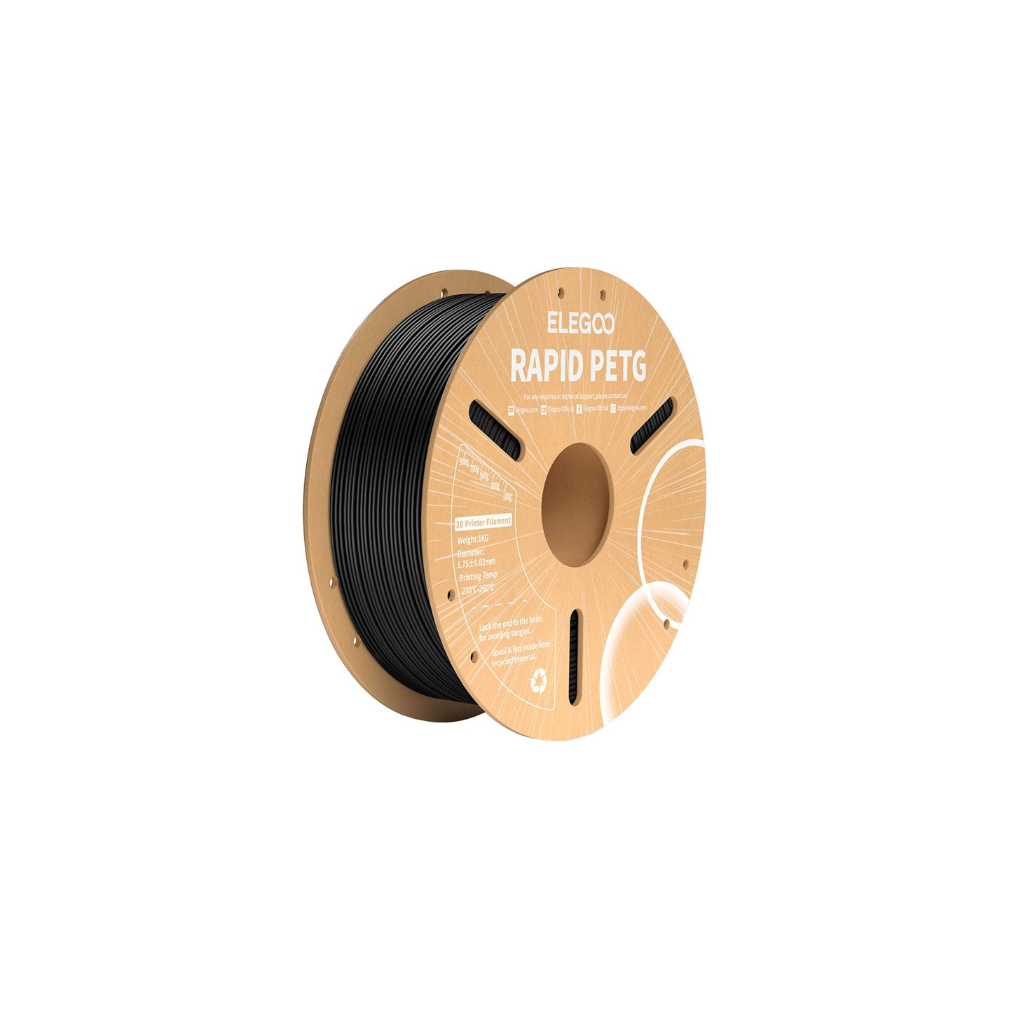 ELEGOO Rapid PETG Filament (Black)